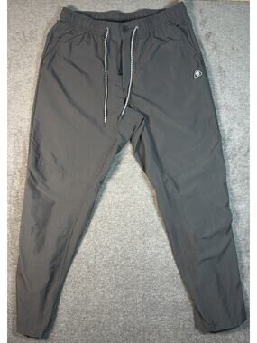 Men's Gray Chinos - Elastic Waist Drawstring